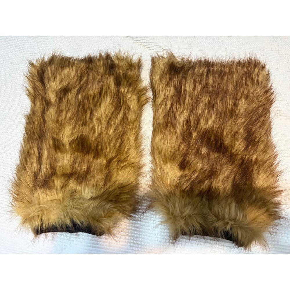 Y2K Faux Fur Furry Leg Warmers Fluffy Boot Covers Festival Rave Coquette Goth